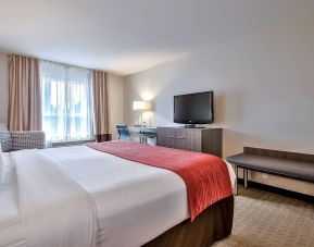 Spacious king room at Comfort Inn And Suites Calgary South.