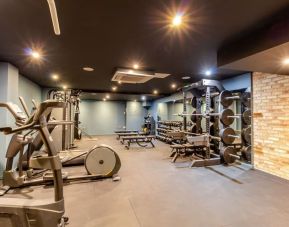 Fitness center available at The Wesley Euston Hotel.