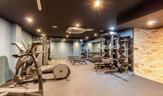 Fitness center available at The Wesley Euston Hotel.