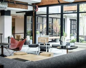 Lobby and lounge at Freepoint Hotel Cambridge, A Tapestry Collection.