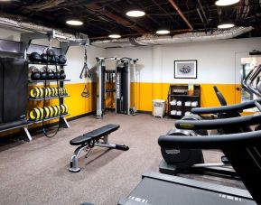 Fitness center available at Freepoint Hotel Cambridge, A Tapestry Collection.