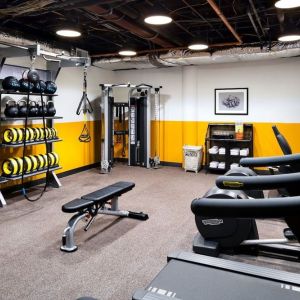 Fitness center available at Freepoint Hotel Cambridge, A Tapestry Collection.