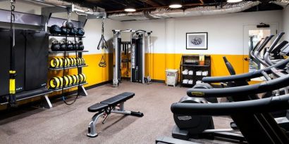 Fitness center available at Freepoint Hotel Cambridge, A Tapestry Collection.