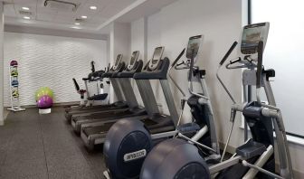 Fitness center available at DoubleTree By Hilton London Angel Kings Cross. 