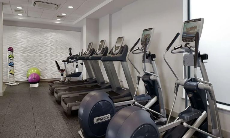 Fitness center available at DoubleTree By Hilton London Angel Kings Cross. 