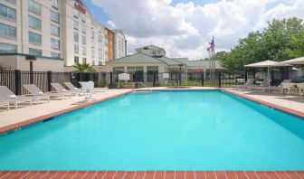 Refreshing outdoor pool at Hilton Garden Inn IAH Houston.