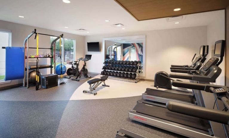 Fitness center available at Hilton Garden Inn IAH Houston.