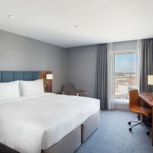 Day use room with work desk at Hilton Garden Inn London Heathrow Terminals 2 And 3.