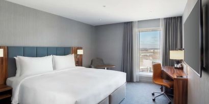 Day use room with work desk at Hilton Garden Inn London Heathrow Terminals 2 And 3.