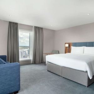 Day use room with natural light at Hilton Garden Inn London Heathrow Terminals 2 And 3.