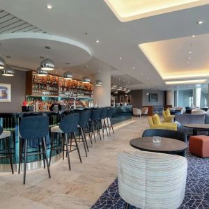 Hotel bar at Hilton Garden Inn London Heathrow Terminals 2 And 3.