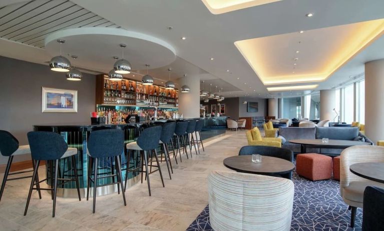 Hotel bar at Hilton Garden Inn London Heathrow Terminals 2 And 3.