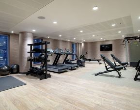 Fitness center available at Hilton Garden Inn London Heathrow Terminals 2 And 3.  