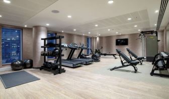 Fitness center available at Hilton Garden Inn London Heathrow Terminals 2 And 3.  