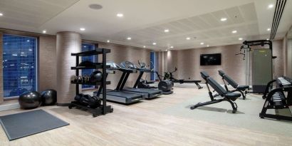 Fitness center available at Hilton Garden Inn London Heathrow Terminals 2 And 3.  