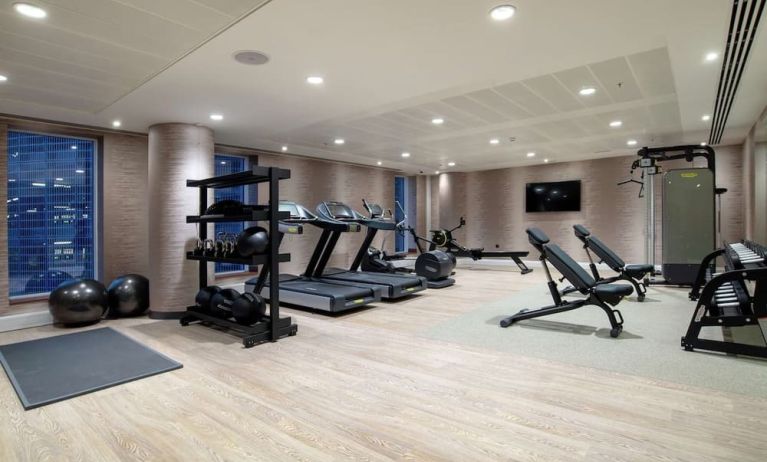 Fitness center available at Hilton Garden Inn London Heathrow Terminals 2 And 3.  