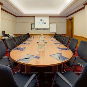 Professional meeting room at Hilton London Paddington.
