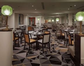 Dining area at Hilton London Paddington.