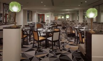 Dining area at Hilton London Paddington.