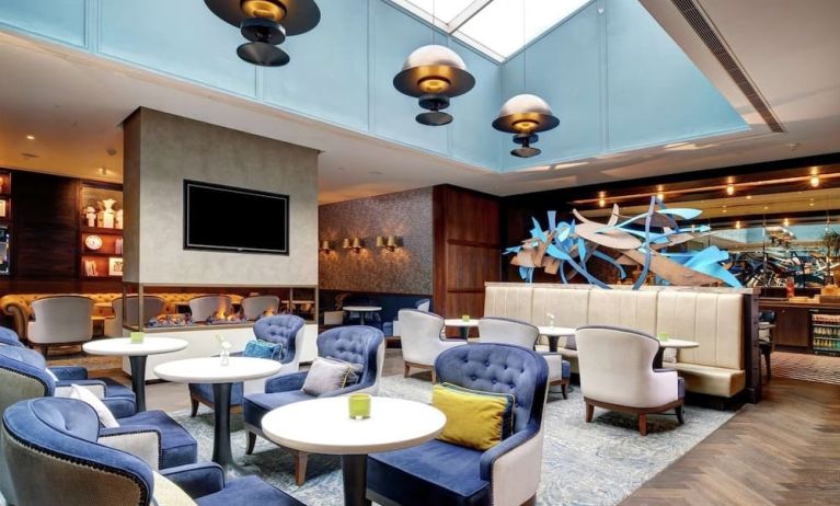 Executive lounge perfect for coworking at Hilton London Bankside.