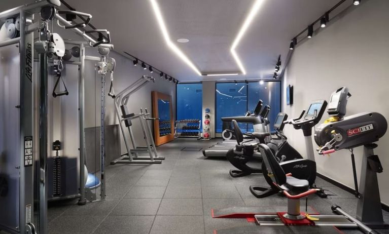 Fitness center available at Hilton London Bankside. 