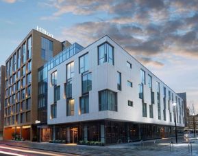 Hotel exterior at Hilton London Bankside. 