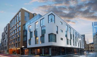 Hotel exterior at Hilton London Bankside. 