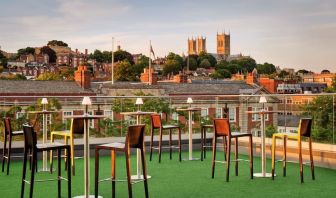 Terrace with scenic view at DoubleTree By Hilton Lincoln.