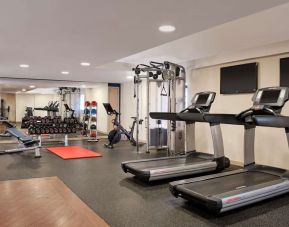 Fitness center available at DoubleTree By Hilton Lincoln. 