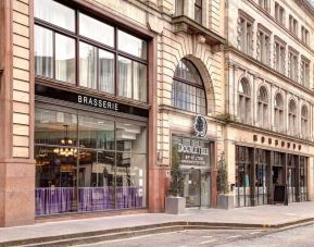 Hotel exterior at DoubleTree By Hilton Edinburgh City Centre.
