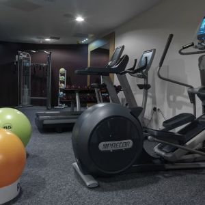 Fitness center available at DoubleTree By Hilton Edinburgh City Centre.