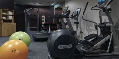 Fitness center available at DoubleTree By Hilton Edinburgh City Centre.