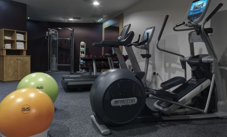 Fitness center available at DoubleTree By Hilton Edinburgh City Centre.