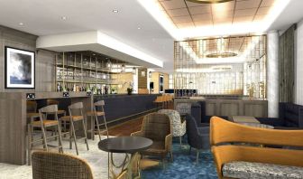 Hotel bar and lounge area at DoubleTree By Hilton Hull.