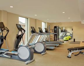 Fitness center available at DoubleTree By Hilton Hull.