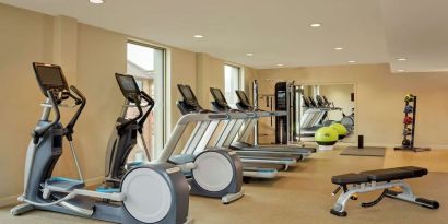 Fitness center available at DoubleTree By Hilton Hull.