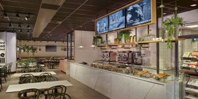 Dining area at DoubleTree By Hilton Coventry Building Society Arena.