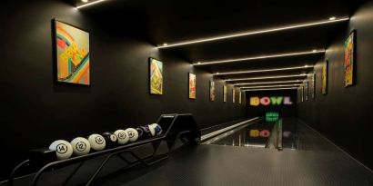 Bowling alley at The Westminster London, Curio Collection By Hilton.