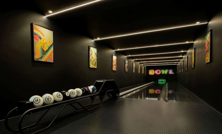 Bowling alley at The Westminster London, Curio Collection By Hilton.