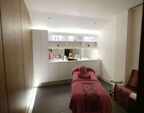 Facial and nail care treatments available at Hilton London Heathrow Airport Terminal 5.