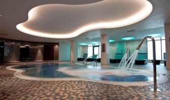 Hydrotherapy pool available at Hilton London Heathrow Airport Terminal 5.