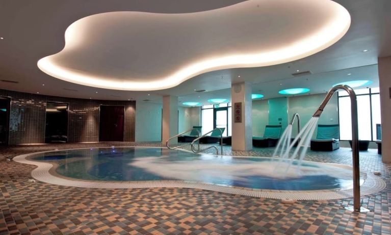 Hydrotherapy pool available at Hilton London Heathrow Airport Terminal 5.