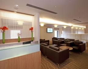 Executive lounge at Hilton London Heathrow Airport Terminal 5. 