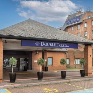 Hotel exterior at DoubleTree By Hilton Manchester Airport.