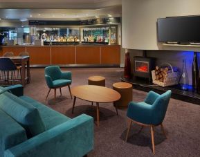 Hotel bar at DoubleTree By Hilton Manchester Airport.