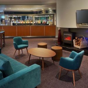 Hotel bar at DoubleTree By Hilton Manchester Airport.