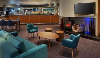 Hotel bar at DoubleTree By Hilton Manchester Airport.