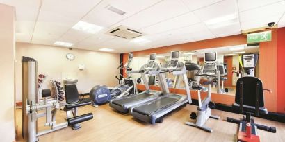 Fitness center available at DoubleTree By Hilton Manchester Airport. 