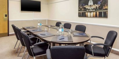 Professional meeting room at DoubleTree By Hilton Manchester Airport. 