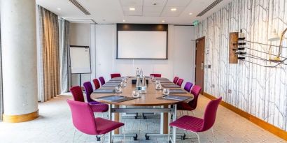 Professional meeting room at Hilton Bournemouth.  